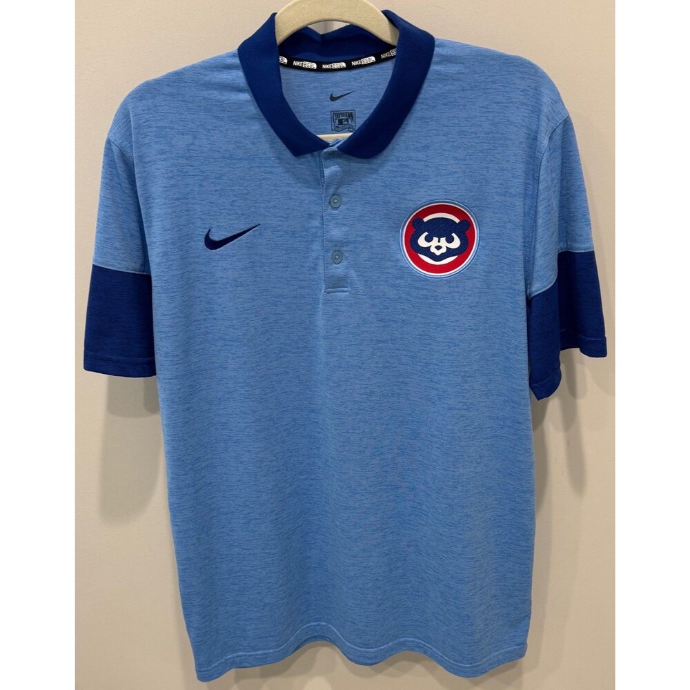 Chicago Cubs - Nike Cooperstown Collection Polo Shirt - Men’s Large - Blue